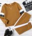 2-piece Kid Boy Fleece Lined Striped Pullover Sweatshirt and Pants Casual Set-1
