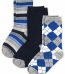 3 pack socks-renew blue