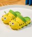 Toddler Kid Cute Cartoon Caterpillar Hole Shoes Beach Shoes-yellow