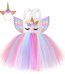 kid girl unicorn sequine dress with hair band