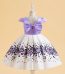 Back bow white and purple dress 2
