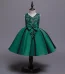 green handless bow dress